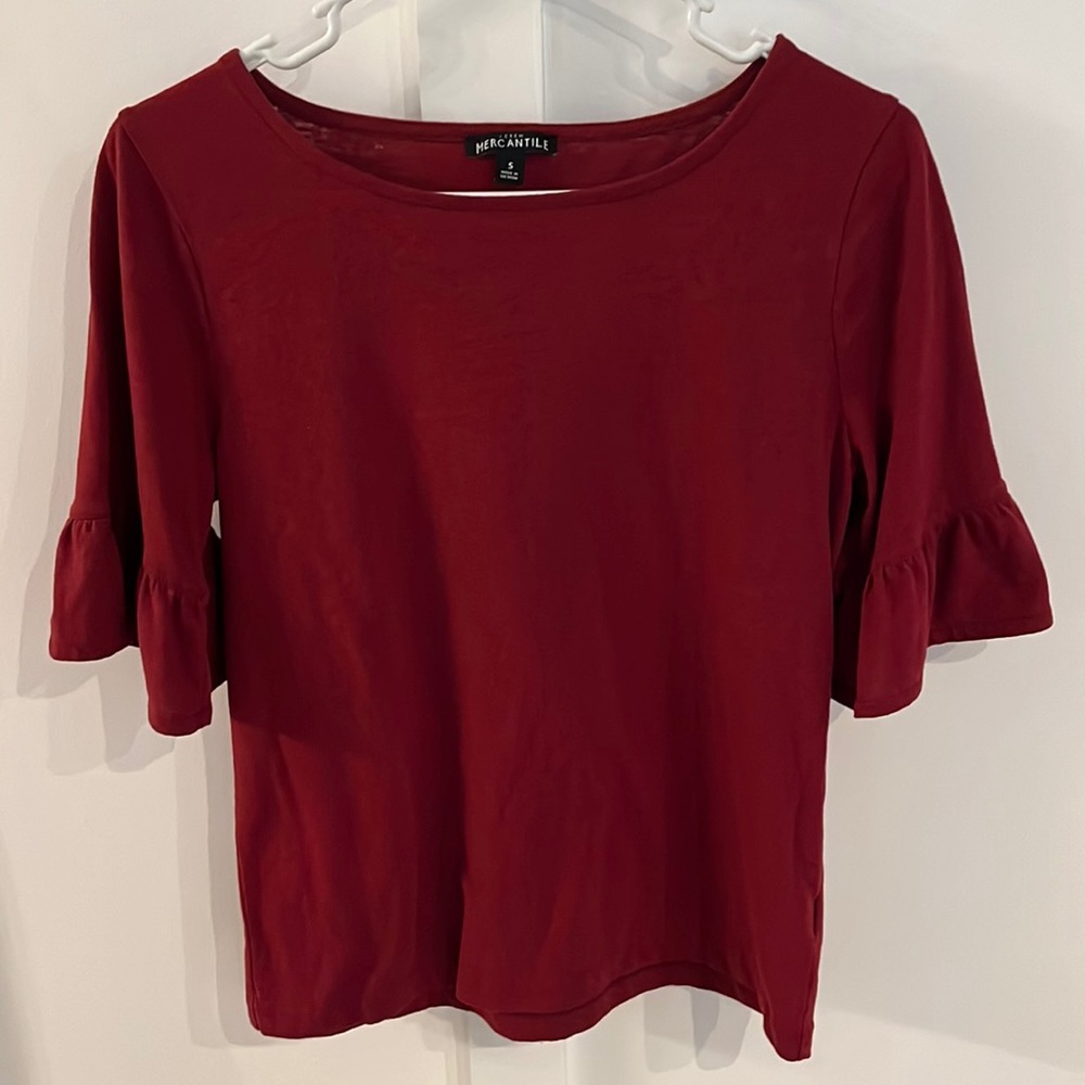 J. Crew crimson blouse